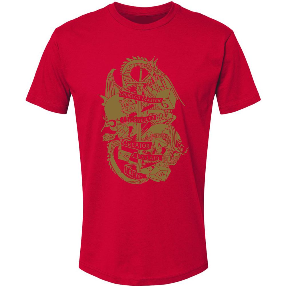 Dungeon Master Dragon Premium Unisex T-Shirt - Red - 6