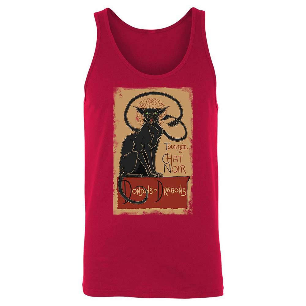 Tournee Du Chat Noir Unisex Jersey Tank - Red - 6