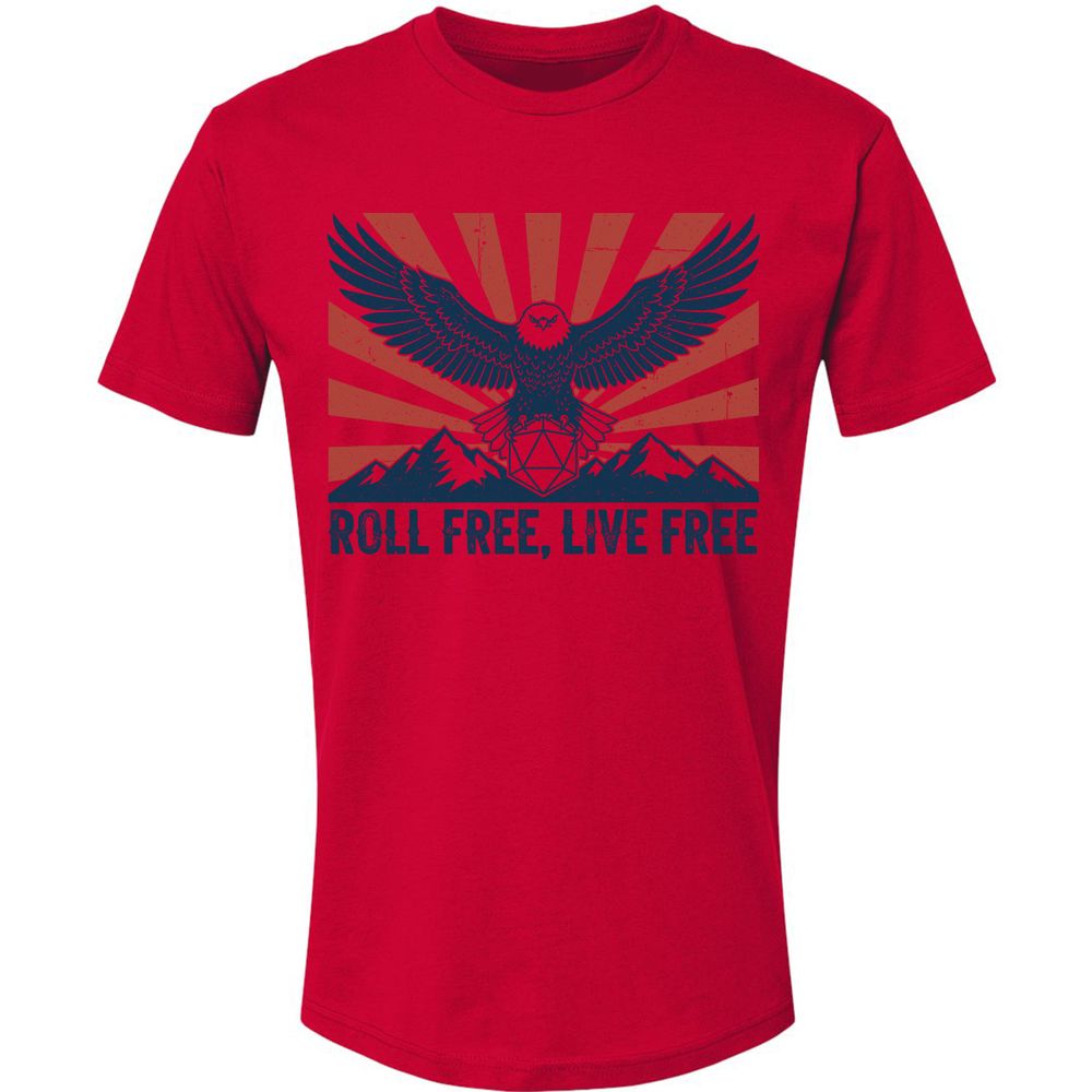 Roll Free, Live Free Premium Unisex T-Shirt - Red - 6