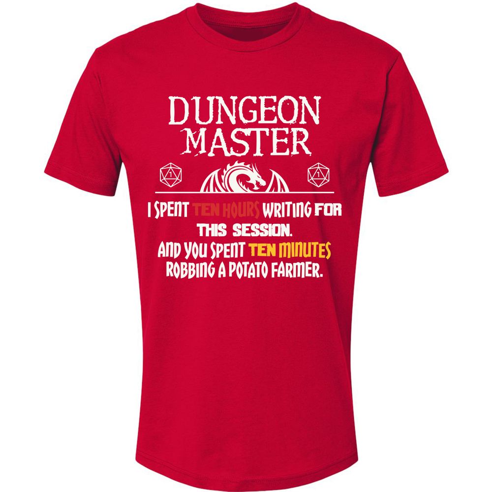 Dungeon Master Chaos Meme Premium Unisex T-Shirt - Red - 6