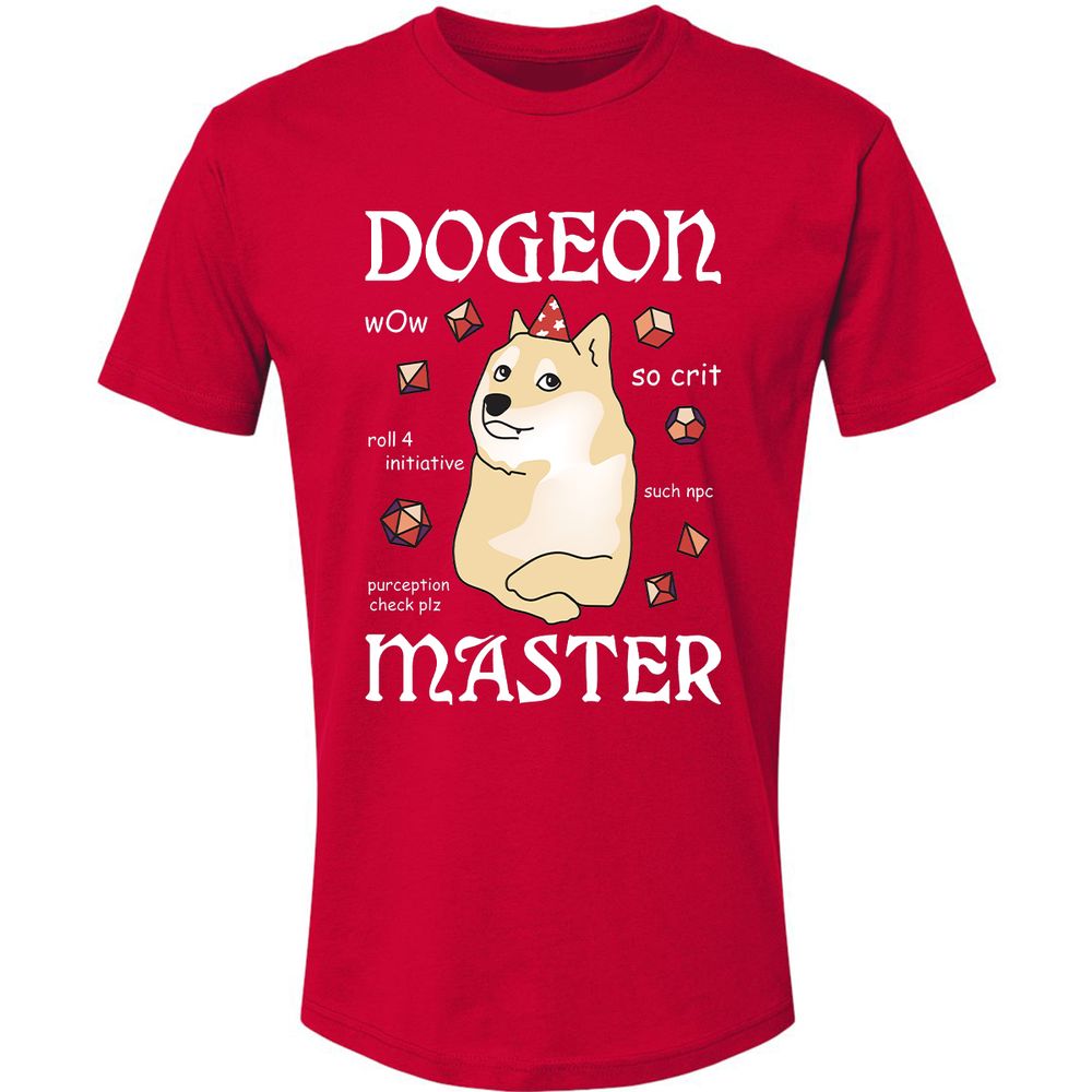 Dogeon Master Premium Unisex T-Shirt - Red - 6