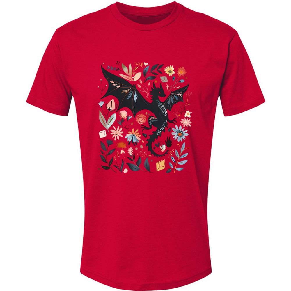 Floral DnD Dragon - Red - 6