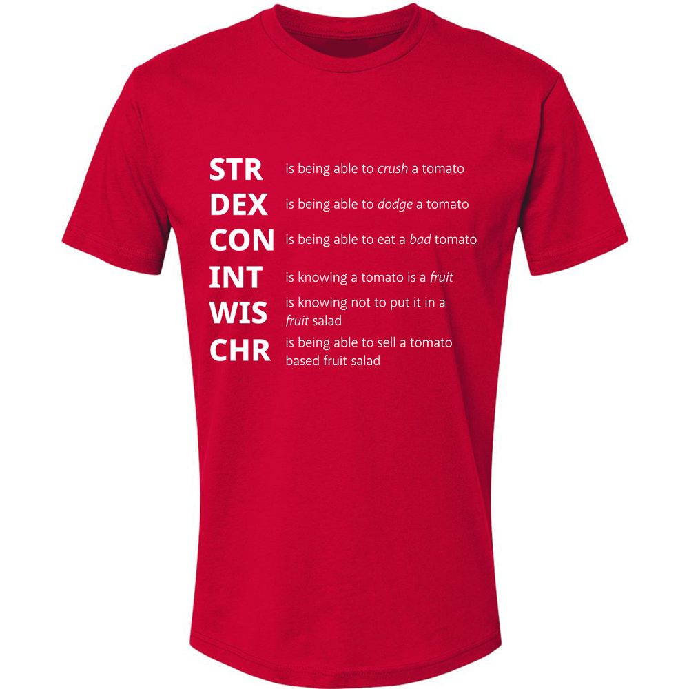 Tomato Stats – RPG Meme Edition - Red - 6