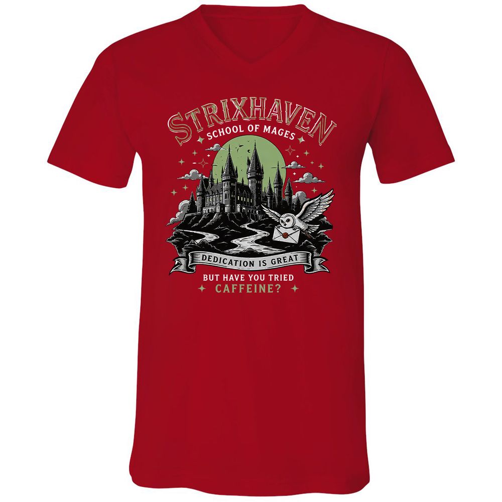 Strixhaven - School Of Mages Unisex V-Neck T-Shirt - Red - 6