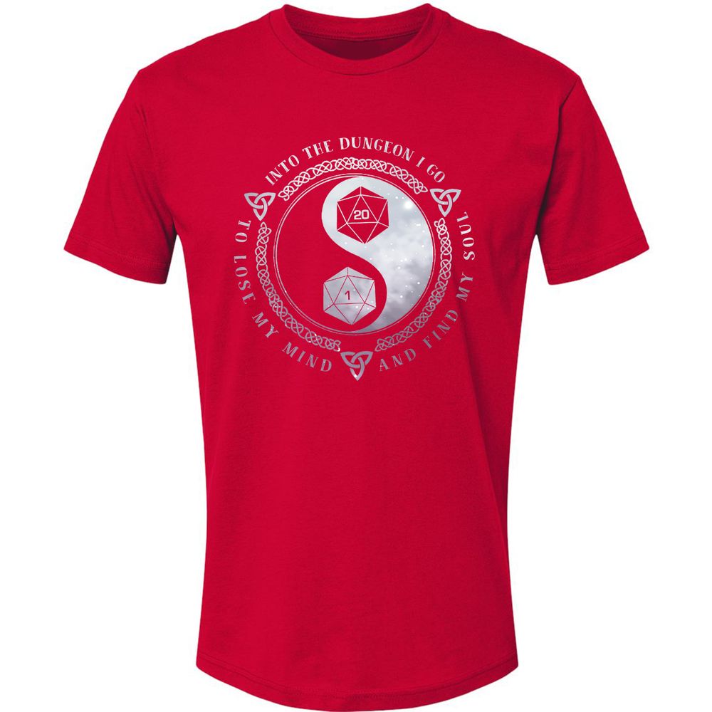 Into The Dungeon I Go Premium Unisex T-Shirt - Red - 6