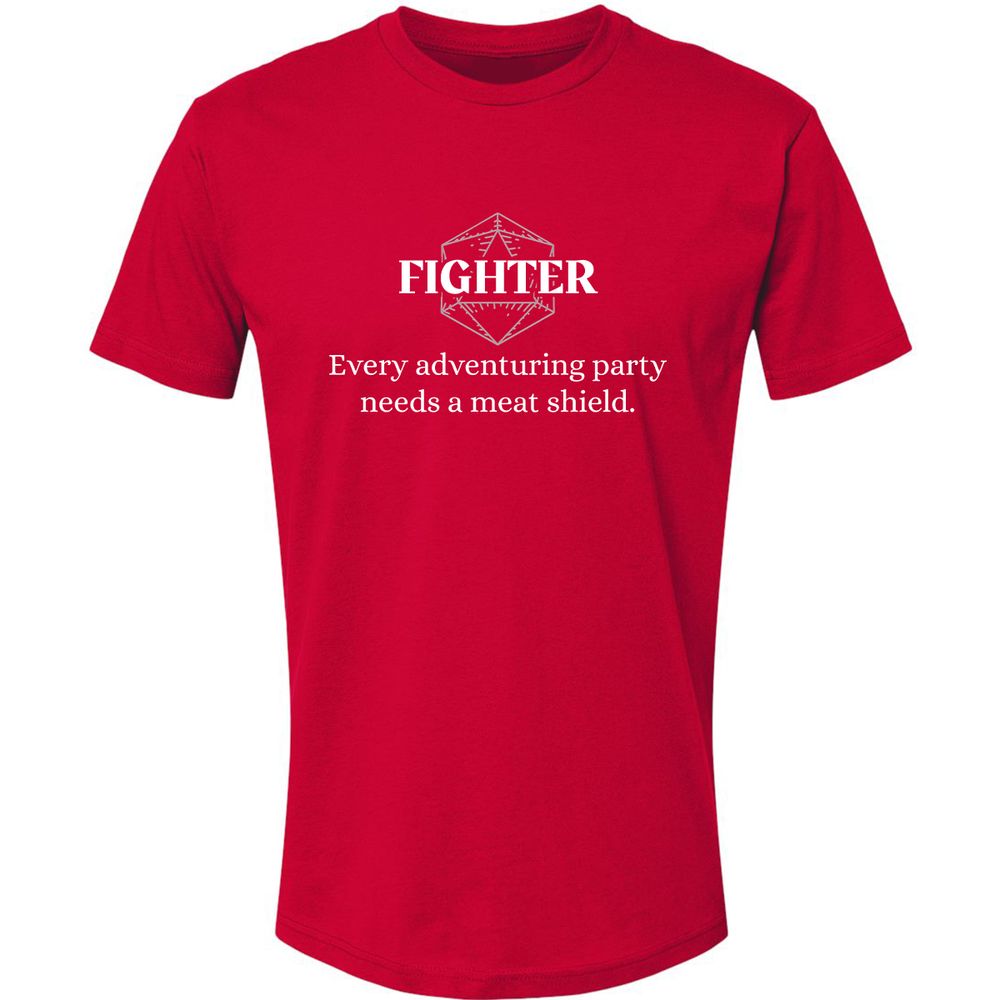 Fighter – Every Party Needs A Meat Shield Premium Unisex T-Shirt - Red - 6
