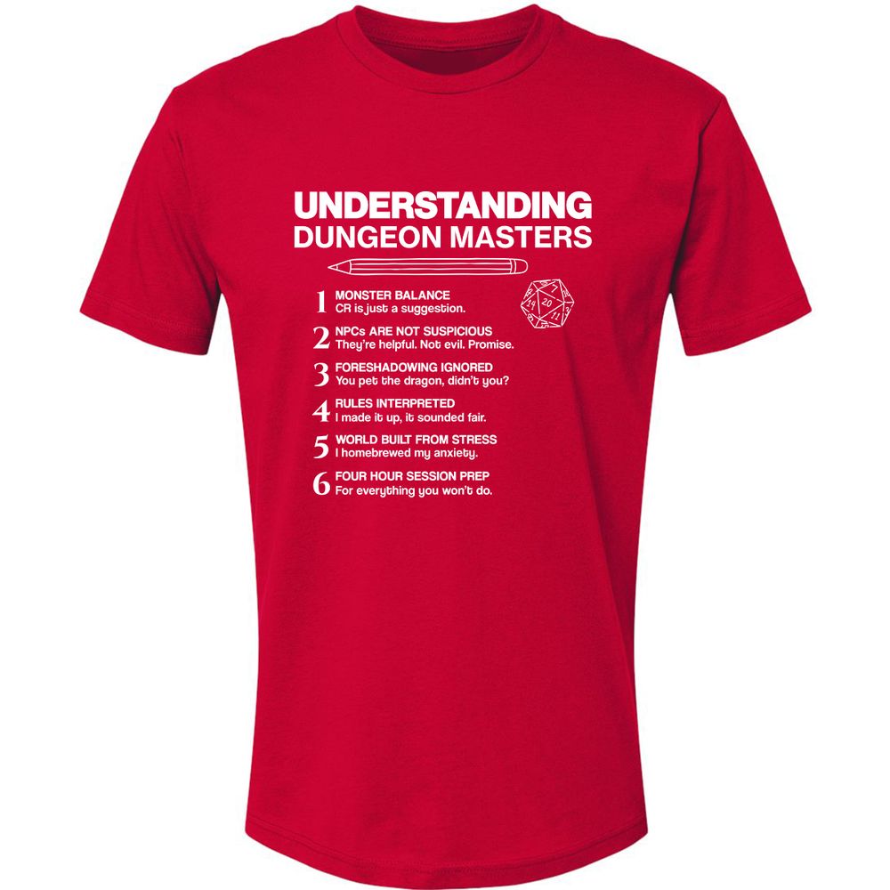 Understanding Dungeon Masters Premium Unisex T-Shirt - Red - 6