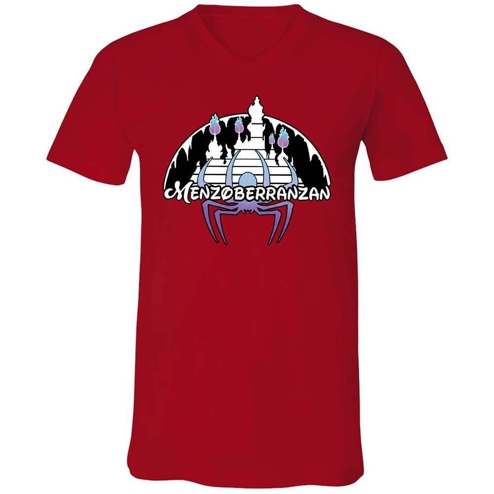 Menzoberranzan Unisex V-Neck T-Shirt - Red - 6