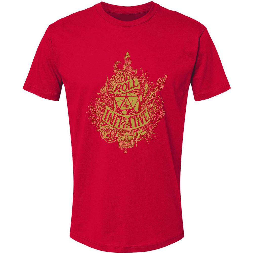 Roll Initiative Premium Unisex T-Shirt - Red - 6
