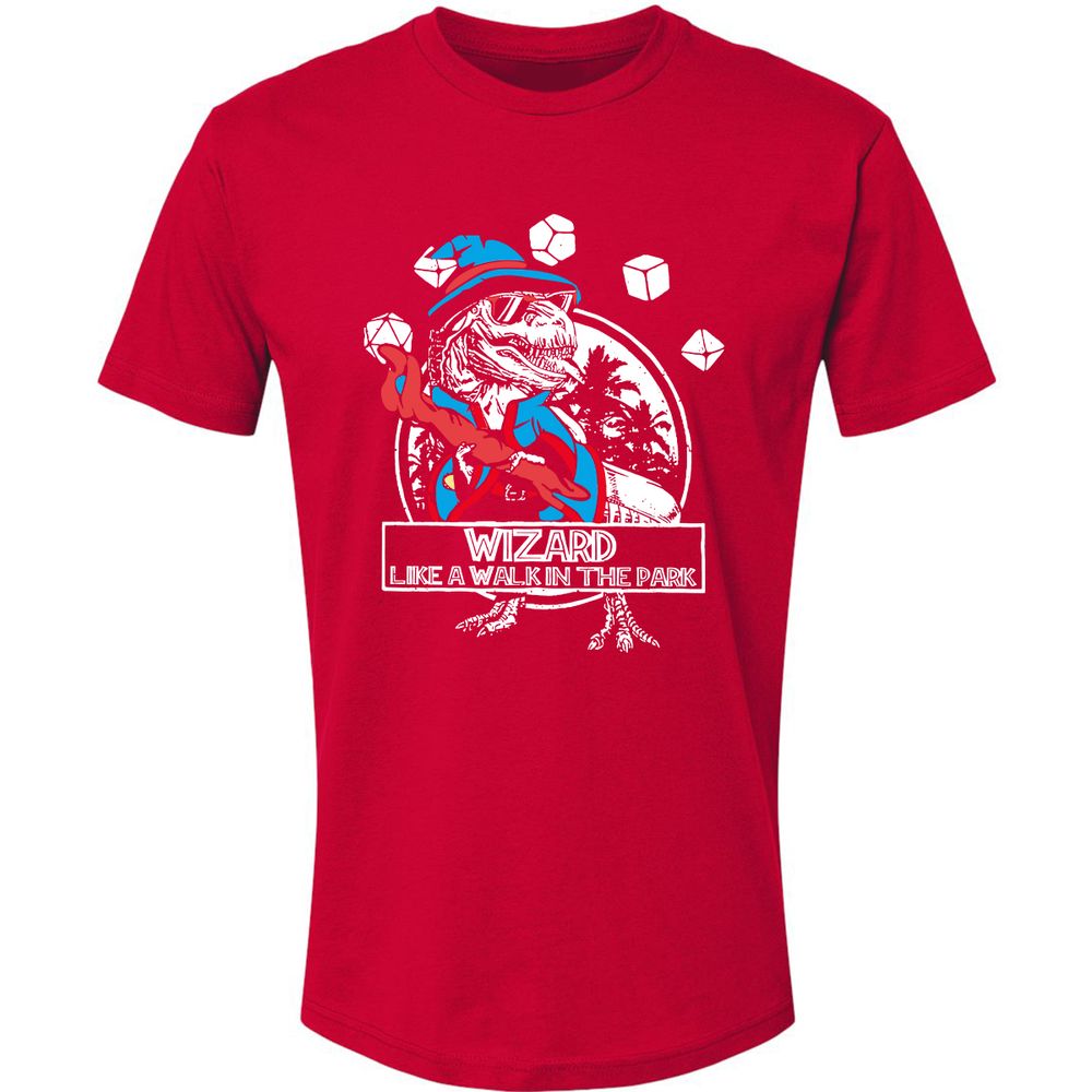 Wizard Like The Walk In The Park Premium Unisex T-Shirt - Red - 6