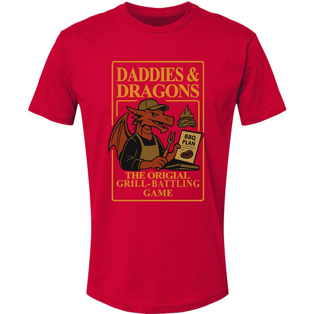Daddies & Dragons Premium Unisex T-Shirt - Red - 6