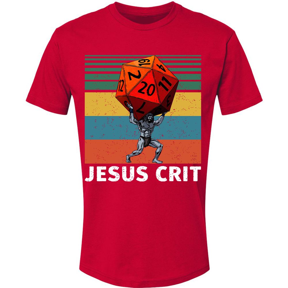 Jesus Crit Premium Unisex T-Shirt - Red - 6