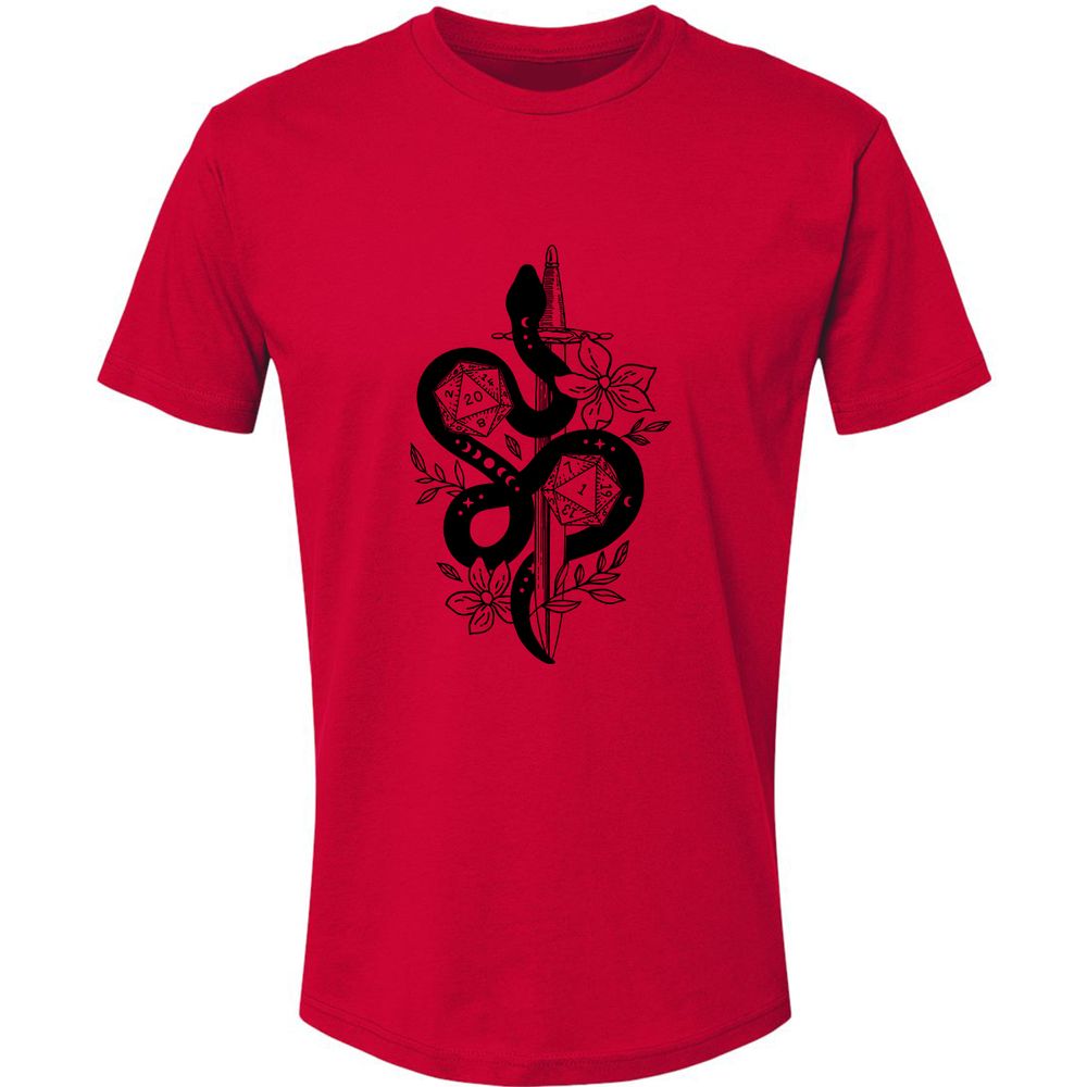 D20 Snake and Sword - Red - 6