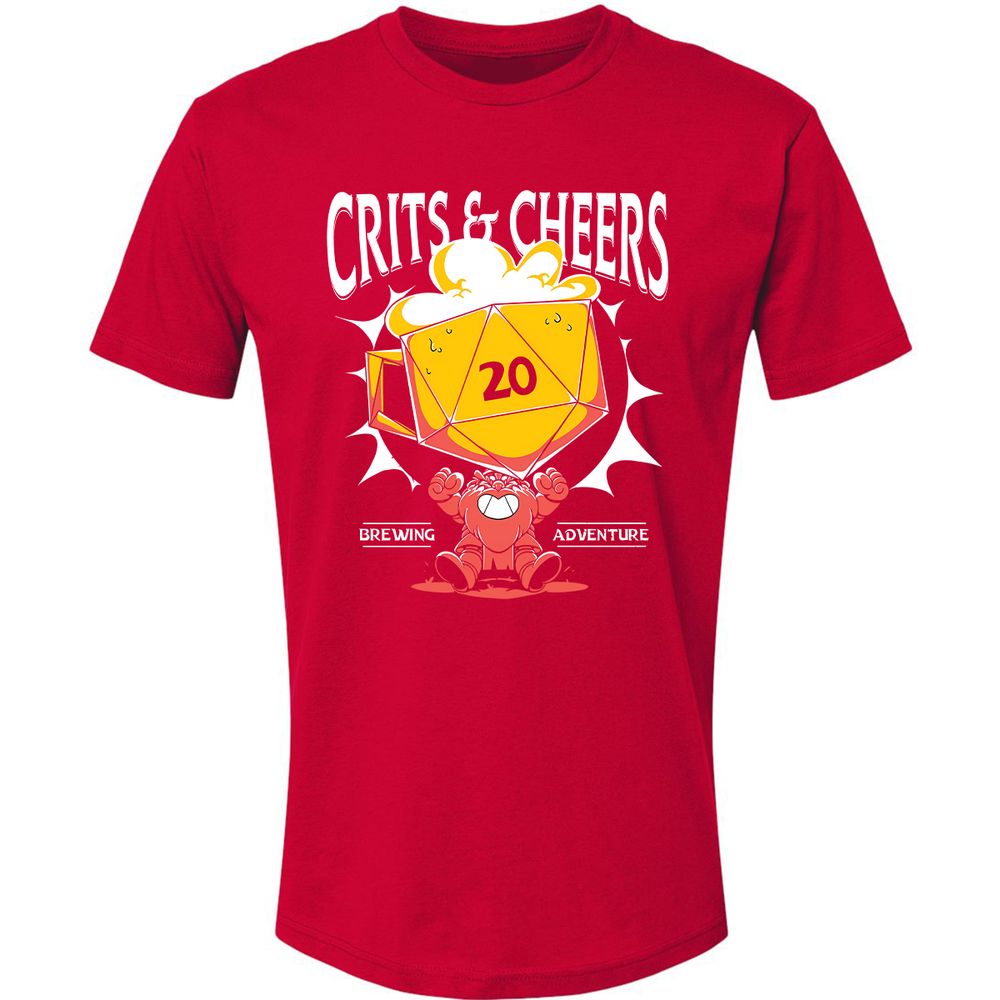 Crits & Cheers Premium Unisex T-Shirt - Red - 6