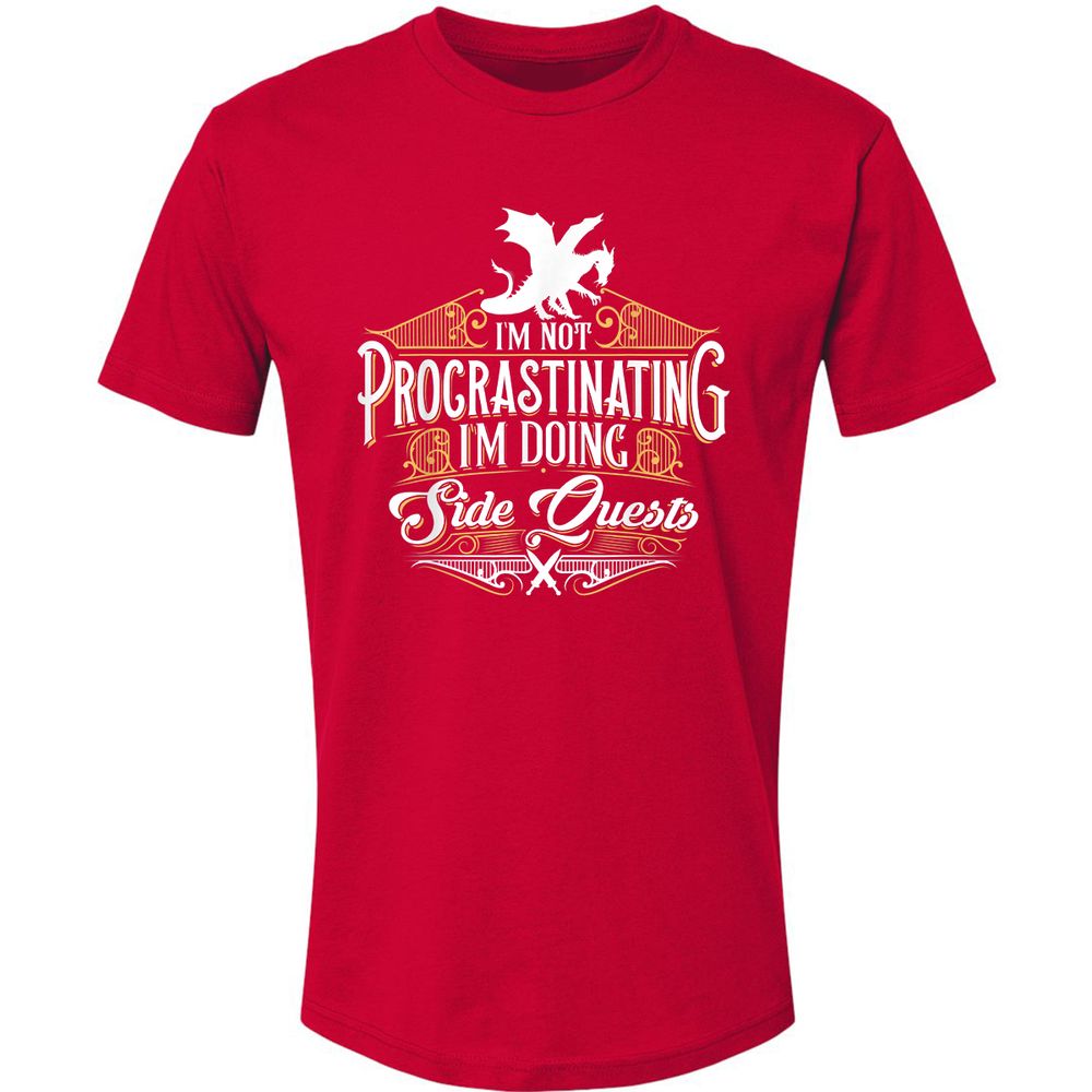 I'm Doing Side Quests Premium Unisex T-Shirt - Red - 6