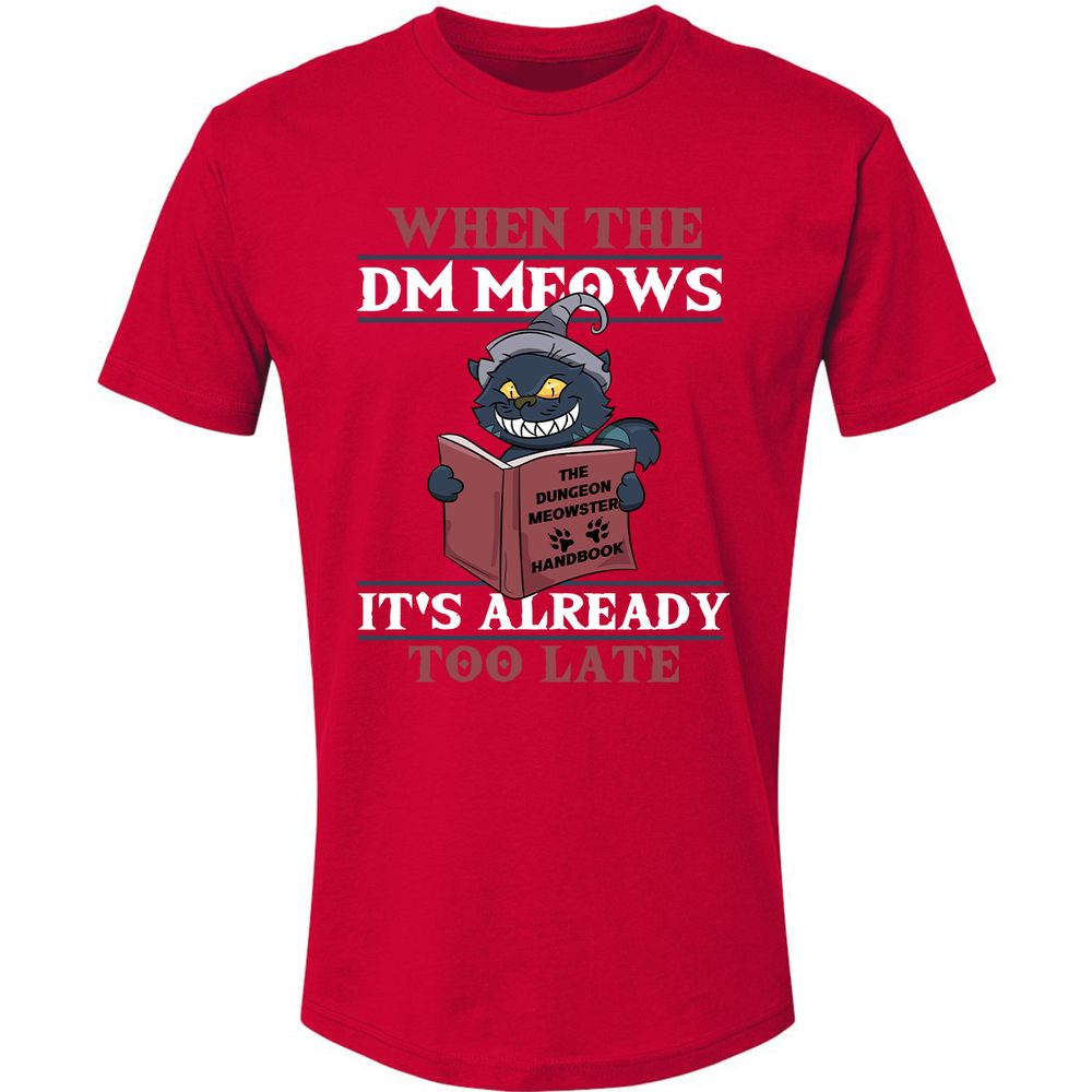 When The DM Meow Premium Unisex T-Shirt - Red - 6