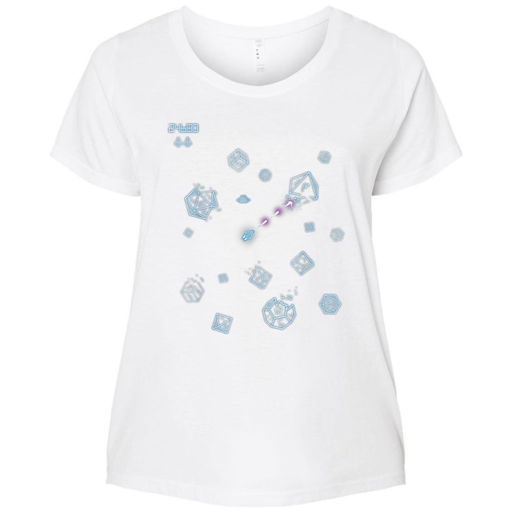 The Dices Game Ladies Curvy Jersey - White - 6