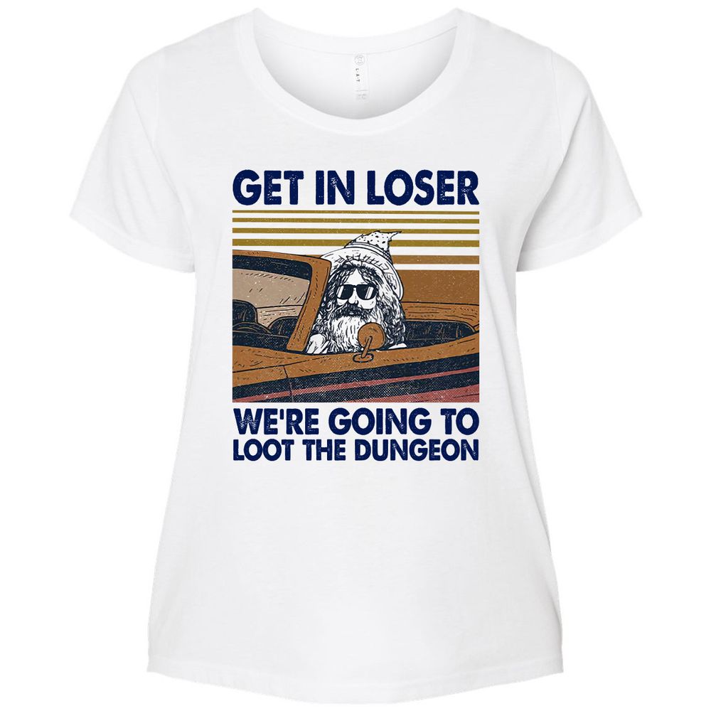We're Going To Loot The Dragon Ladies Curvy Jersey - White - 6
