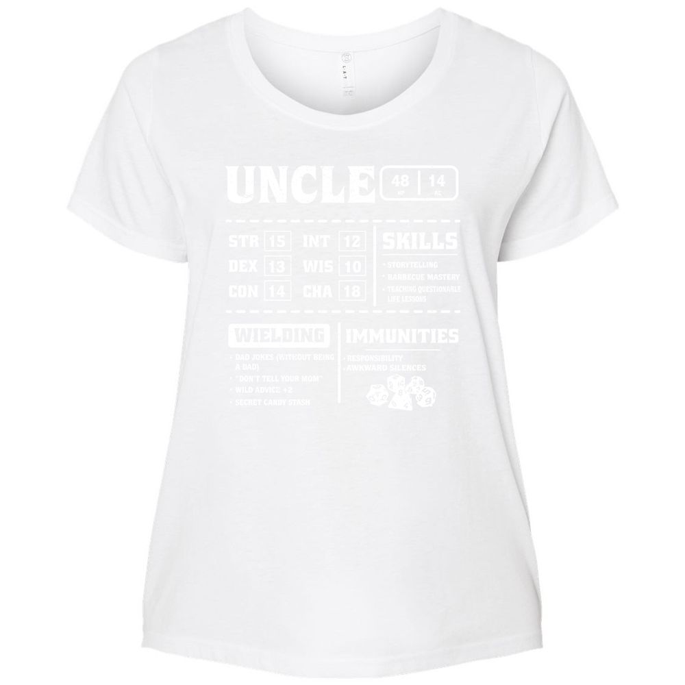 Uncle Stats Ladies Curvy Jersey - White - 6