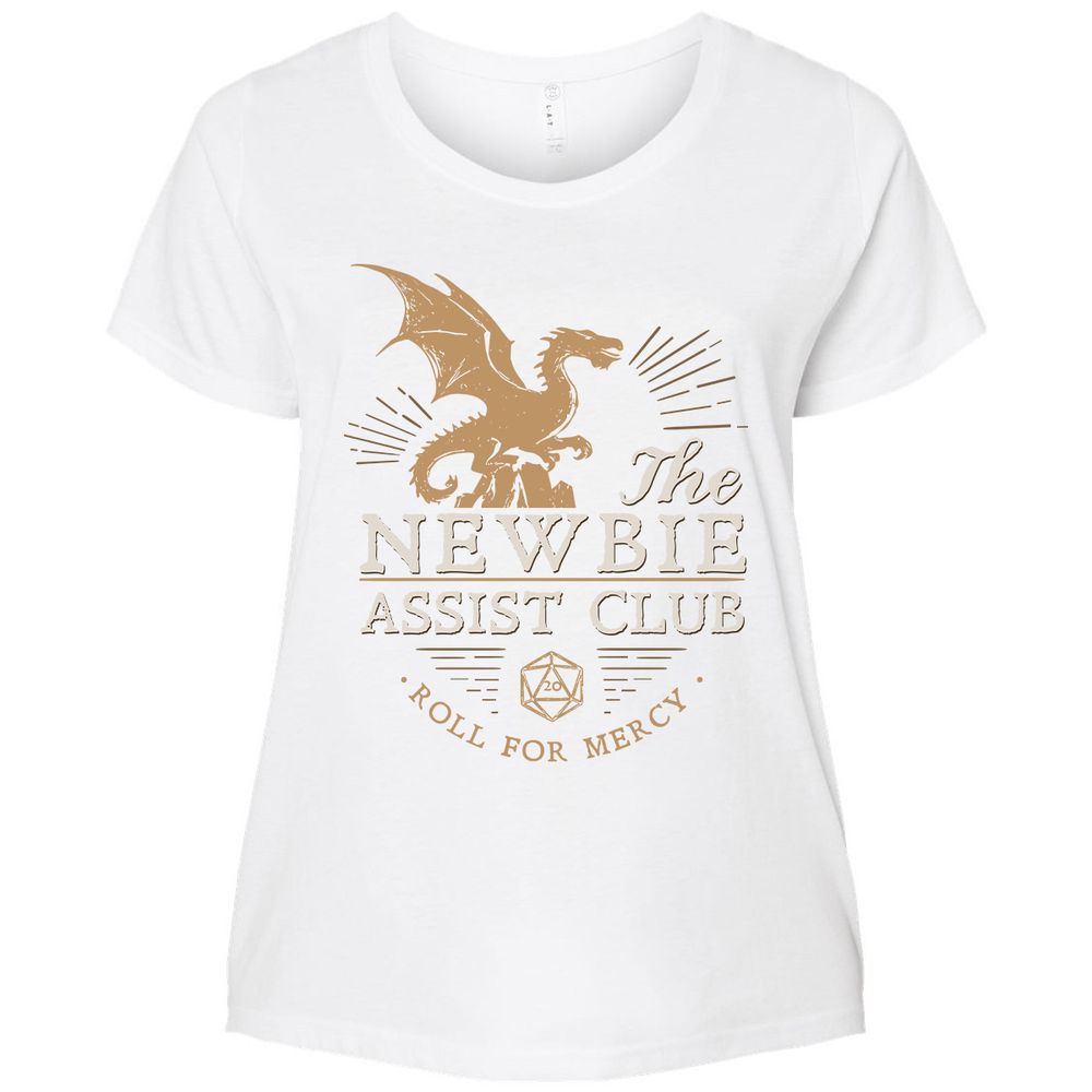 The Newbie Assist Club Ladies Curvy Jersey - White - 6