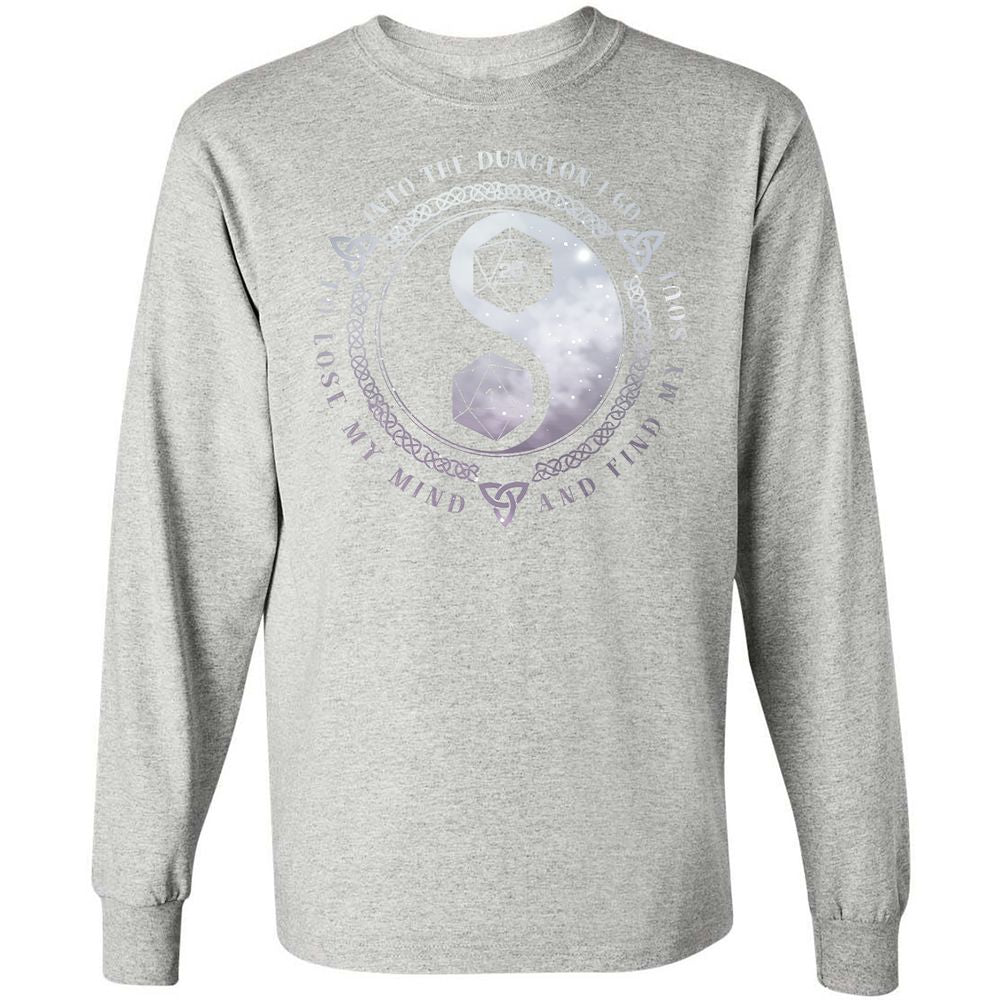 Into The Dungeon I Go Long Sleeve T-Shirt - Ash - 7