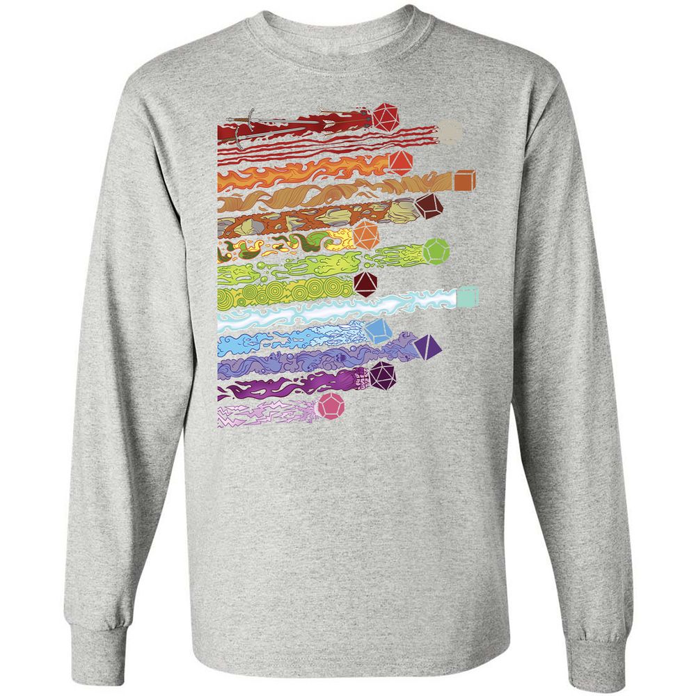 Damage Dices Long Sleeve T-Shirt - Ash - 7