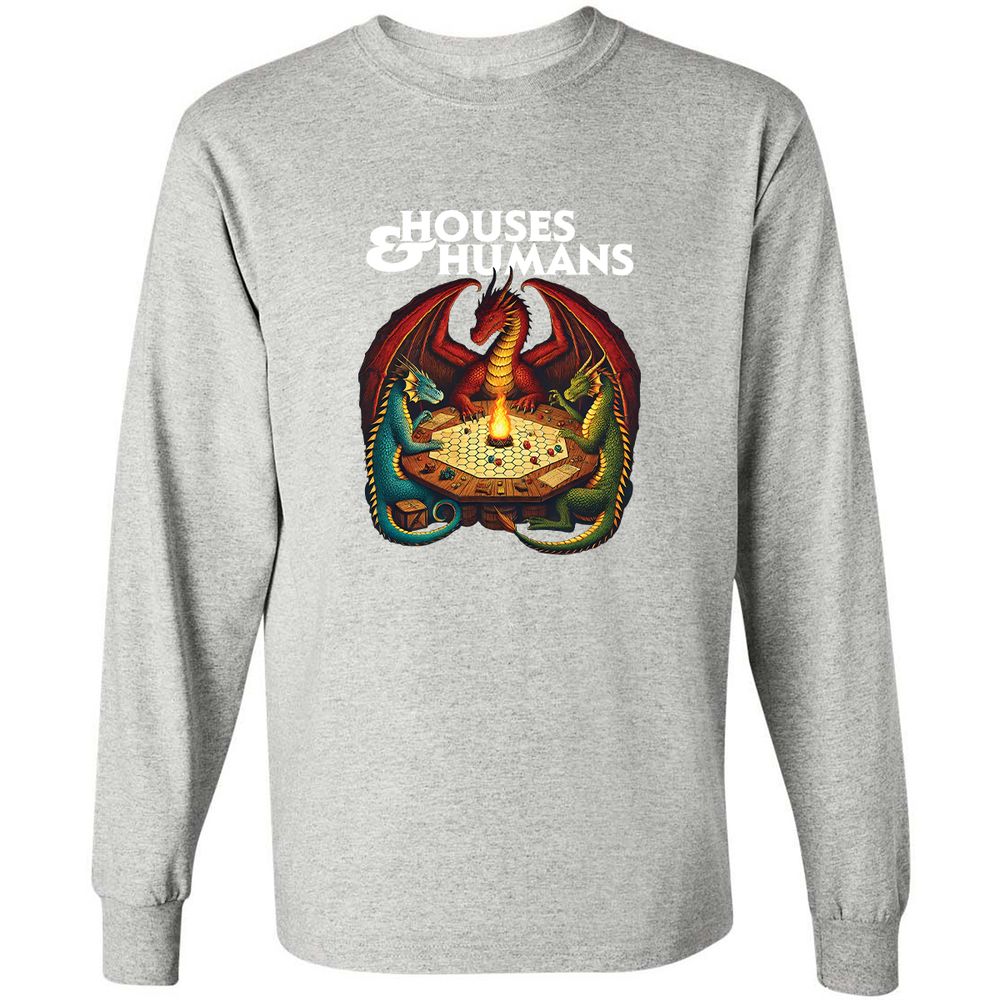 Houses & Humans Long Sleeve T-Shirt - Ash - 7