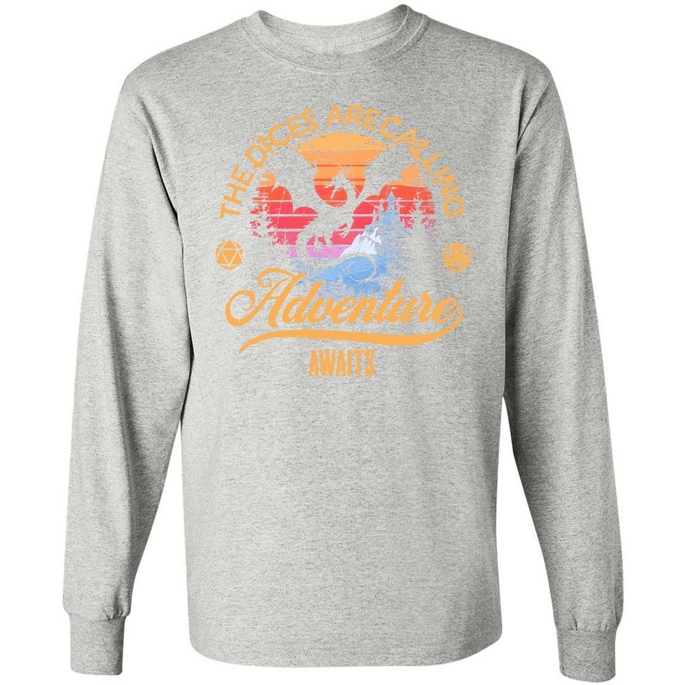 The Dices Are Calling Long Sleeve T-Shirt - Ash - 7