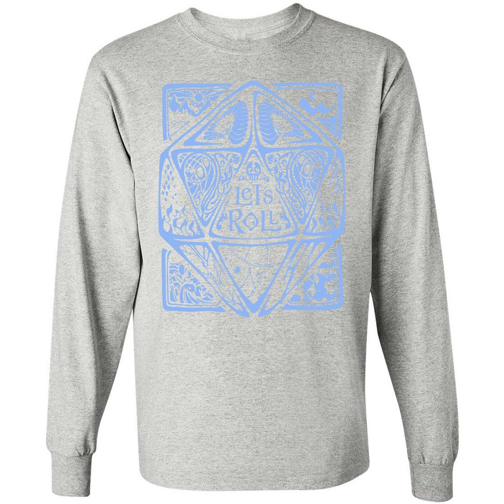 Let's Roll Long Sleeve T-Shirt - Ash - 7