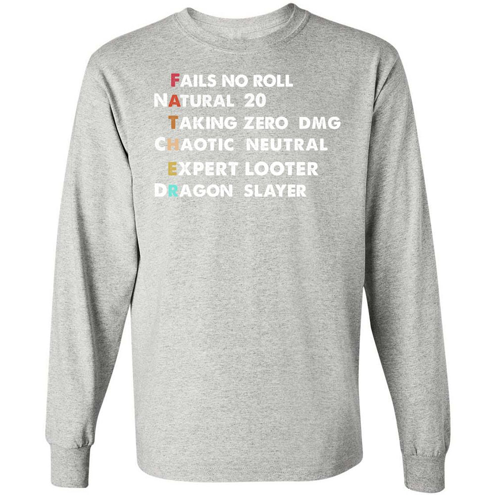 Father D&D Long Sleeve T-Shirt - Ash - 7