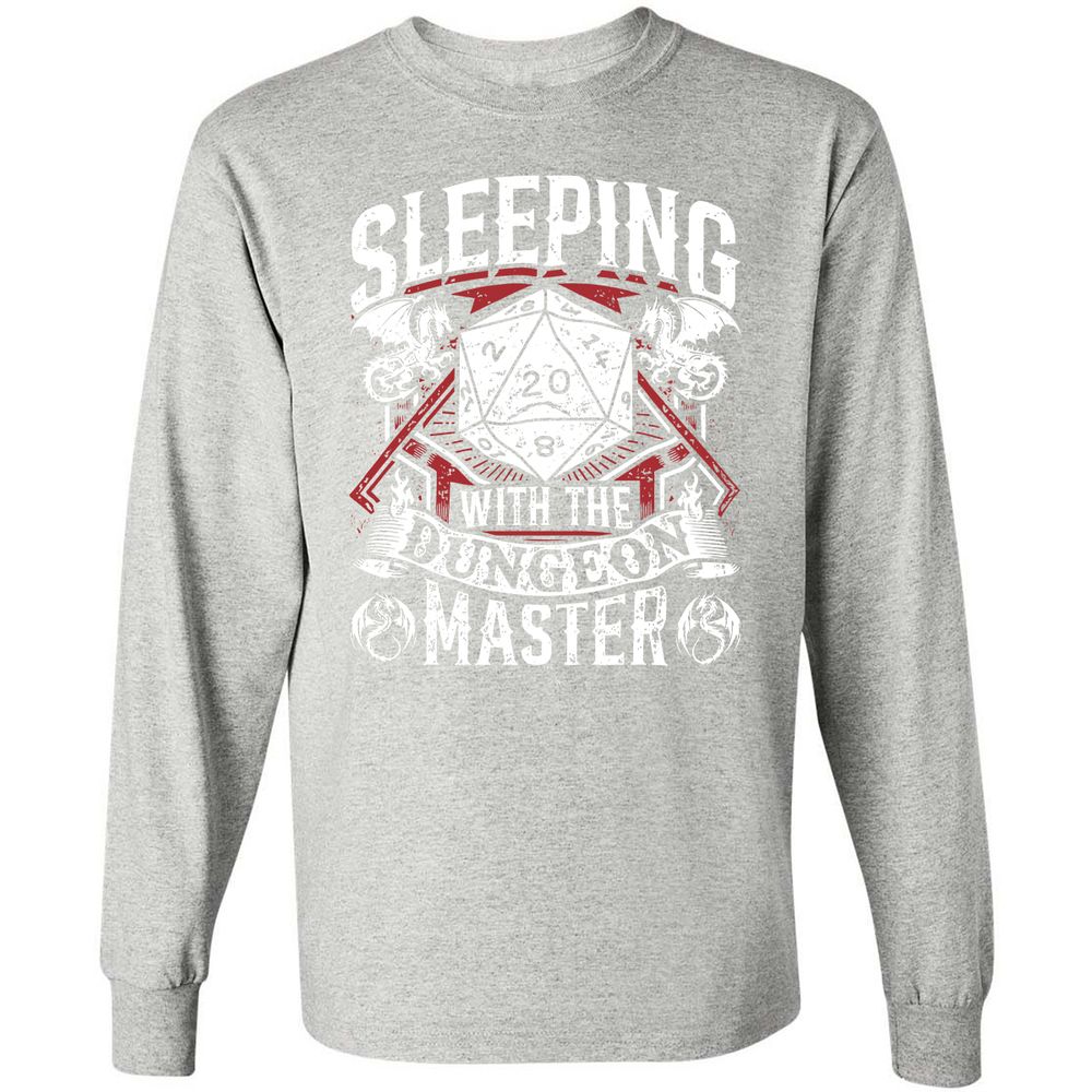 Sleeping With The DM Long Sleeve T-Shirt - Ash - 7