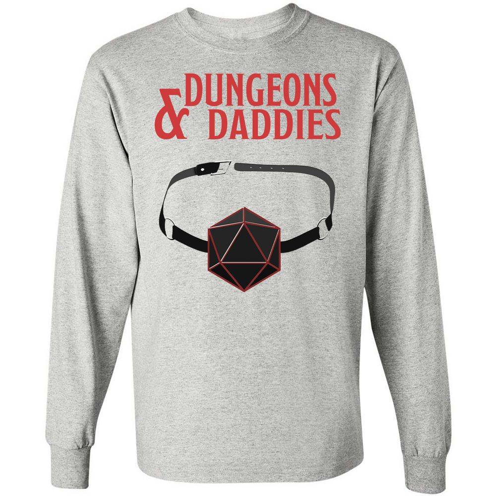 Dungeons And Daddies Long Sleeve T-Shirt - Ash - 7