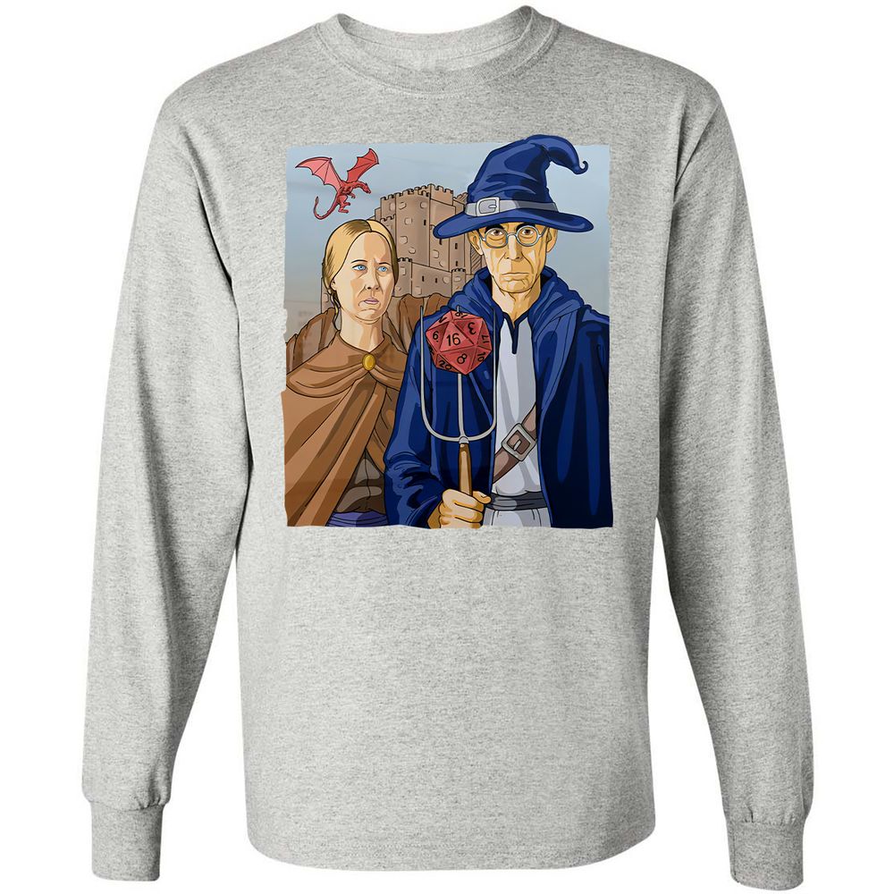 DnD Gothic Long Sleeve T-Shirt - Ash - 7