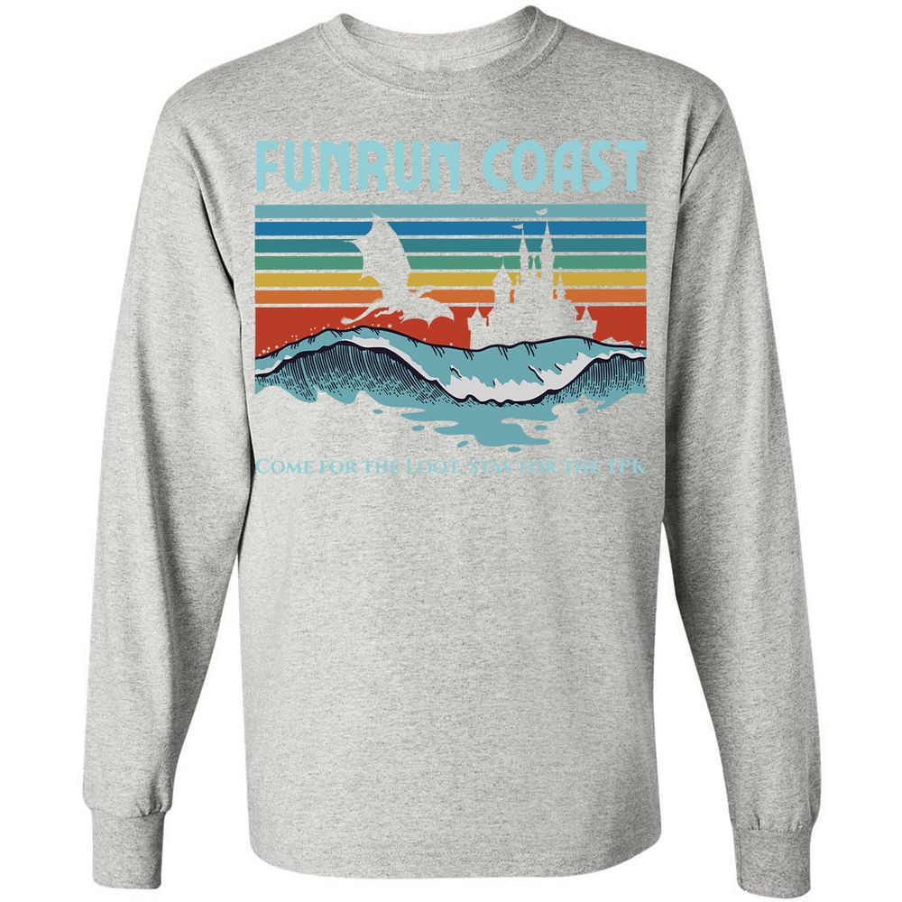 FUNRUN COAST Long Sleeve T-Shirt - Ash - 7