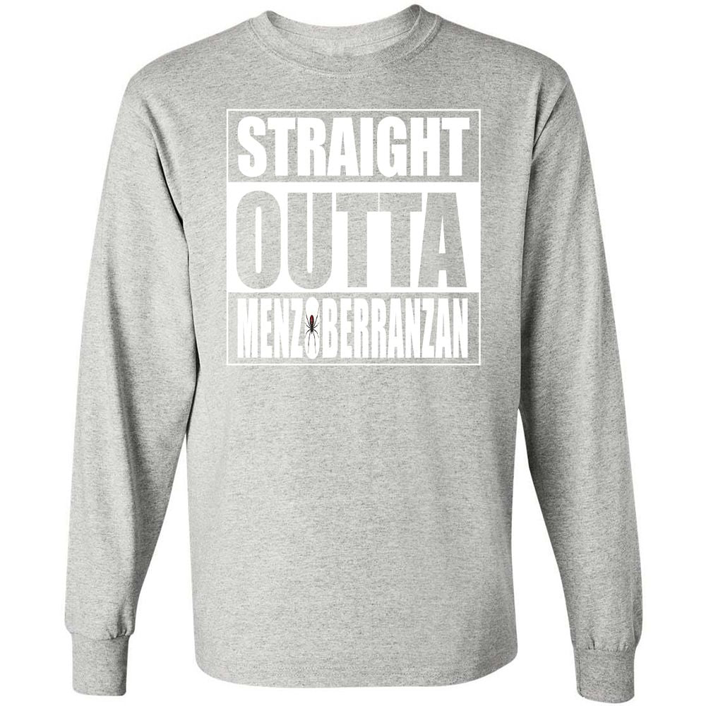 Straight Outta Menzoberranzan Long Sleeve T-Shirt - Ash - 7