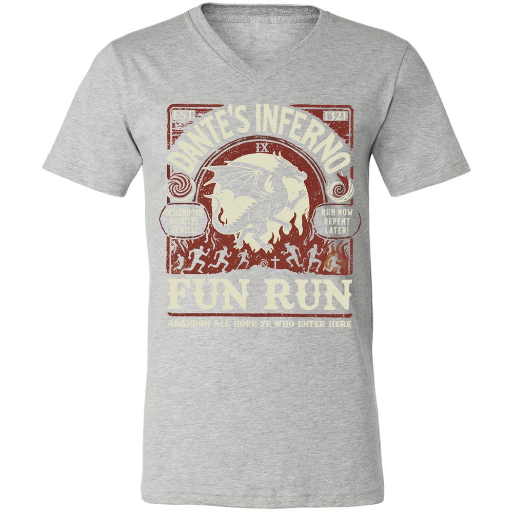 Dante’s Inferno Fun Run – Faerun Fantasy - Athletic Heather - 7