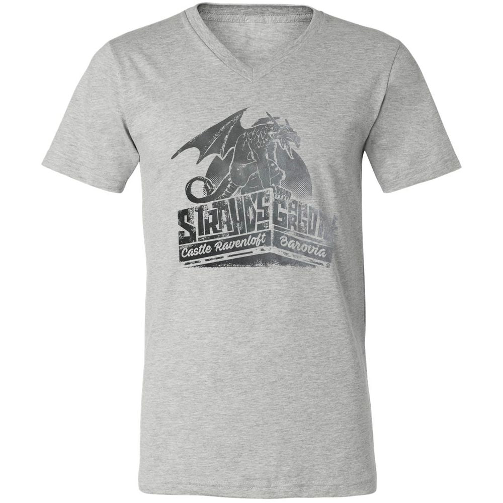 Strahd’s Gargoyle Unisex V-Neck T-Shirt - Athletic Heather - 7