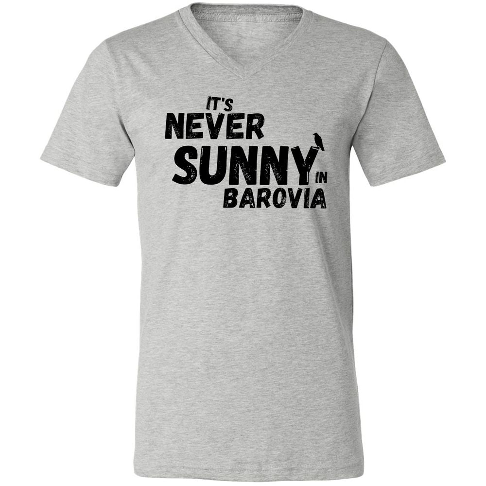 It's Never Sunny In Barovia Unisex V-Neck T-Shirt - Athletic Heather - 7