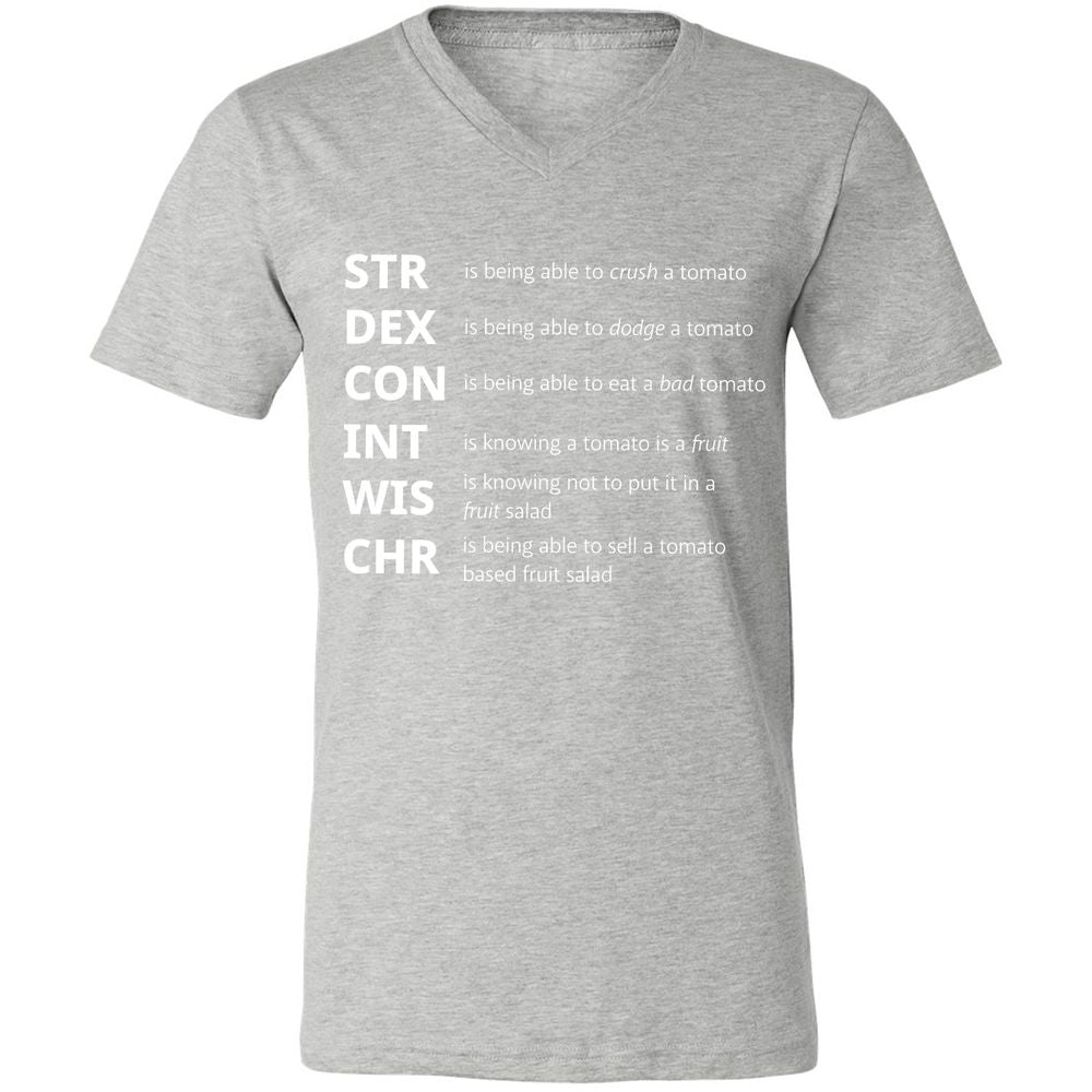 Tomato Stats – RPG Meme Edition - Athletic Heather - 7