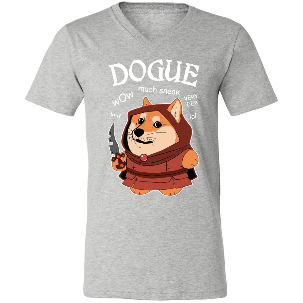Dogue Class Unisex V-Neck T-Shirt - Athletic Heather - 7