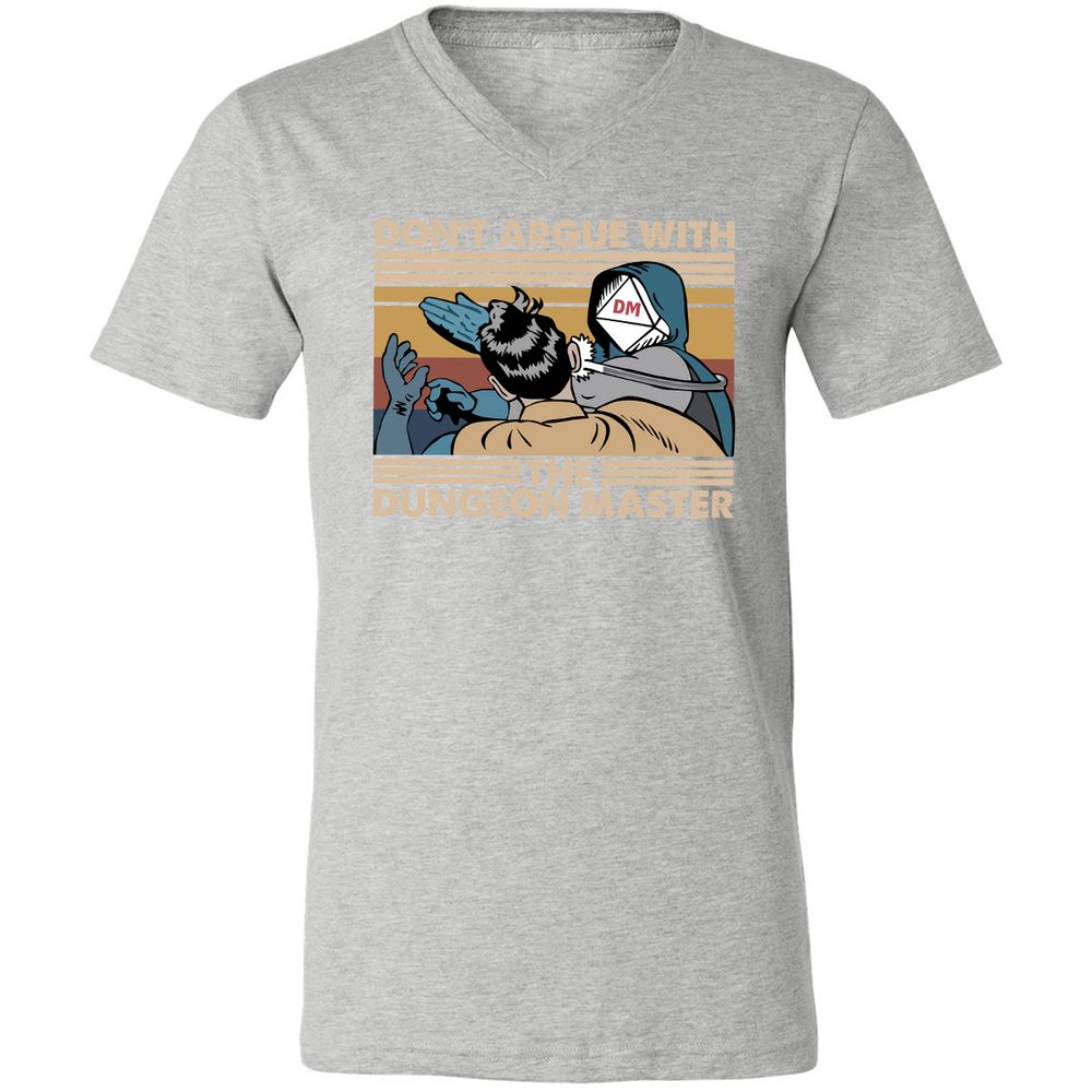 Don't Argue With The DM Unisex V-Neck T-Shirt - Athletic Heather - 7