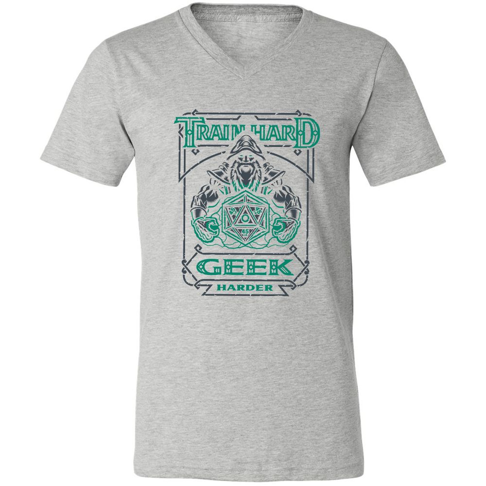 Train Hard, Geek Harder - Athletic Heather - 7