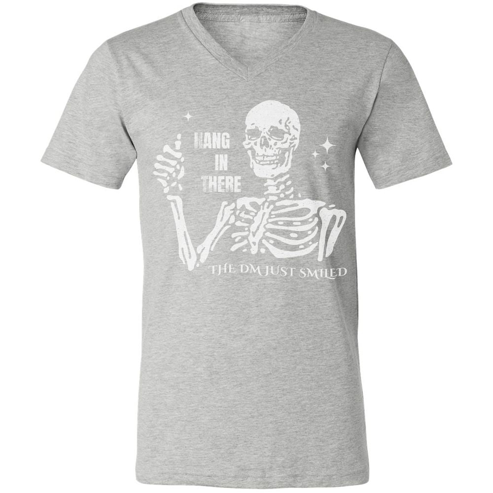 Hang In There – The DM Just Smiled Skeleton - Athletic Heather - 7