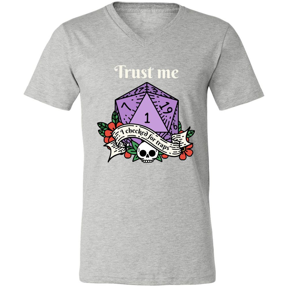 Trust Me I Checked for Traps - Athletic Heather - 7