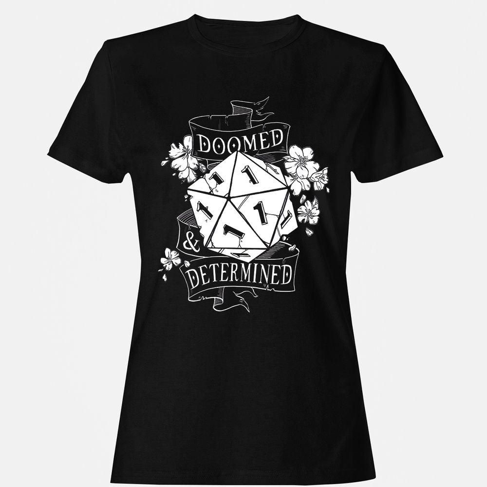 Doomed Determined Women's T-Shirt - Black - 7