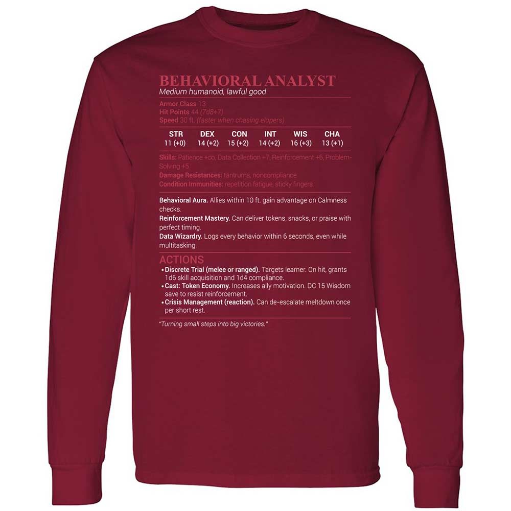 Behavioral Analyst - Cardinal Red - 7