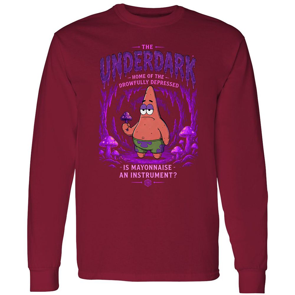 The Underdark Long Sleeve T-Shirt - Cardinal Red - 7