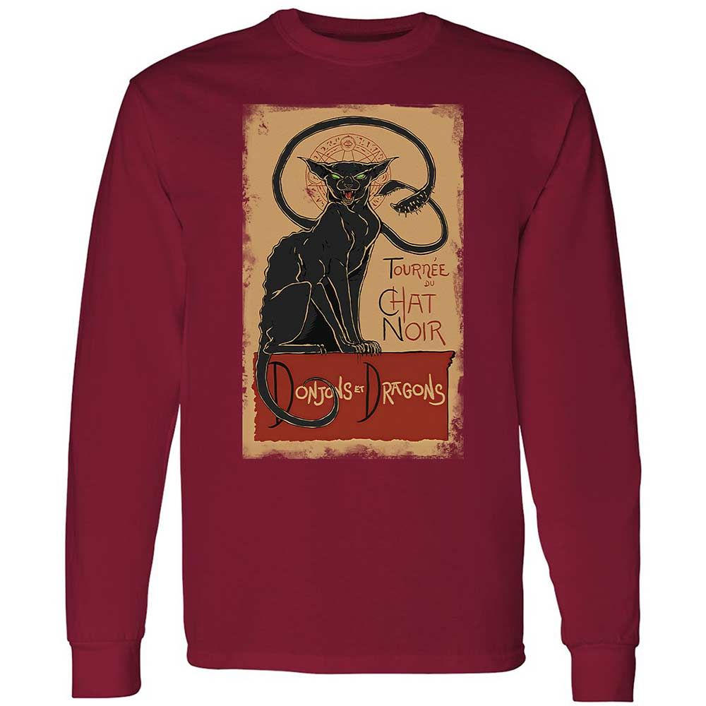 Tournee Du Chat Noir Long Sleeve T-Shirt - Cardinal Red - 7