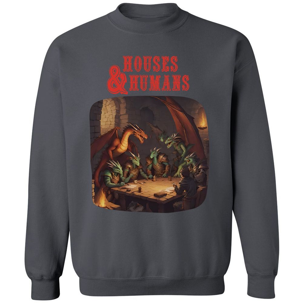 Houses And Humans Classic Unisex Sweatshirt - Charcoal - 7