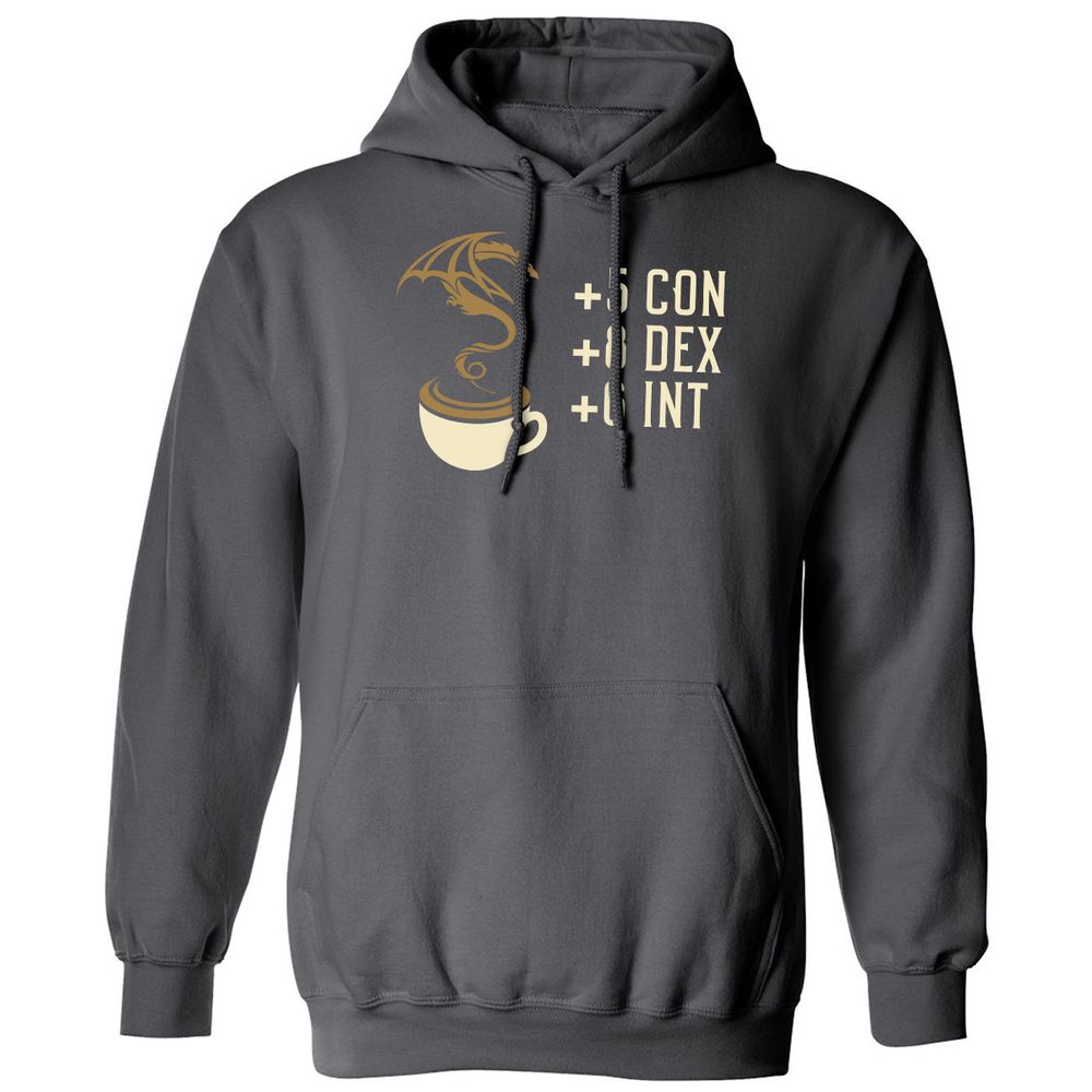 Coffee Dragon Classic Unisex Hoodie - Charcoal - 7